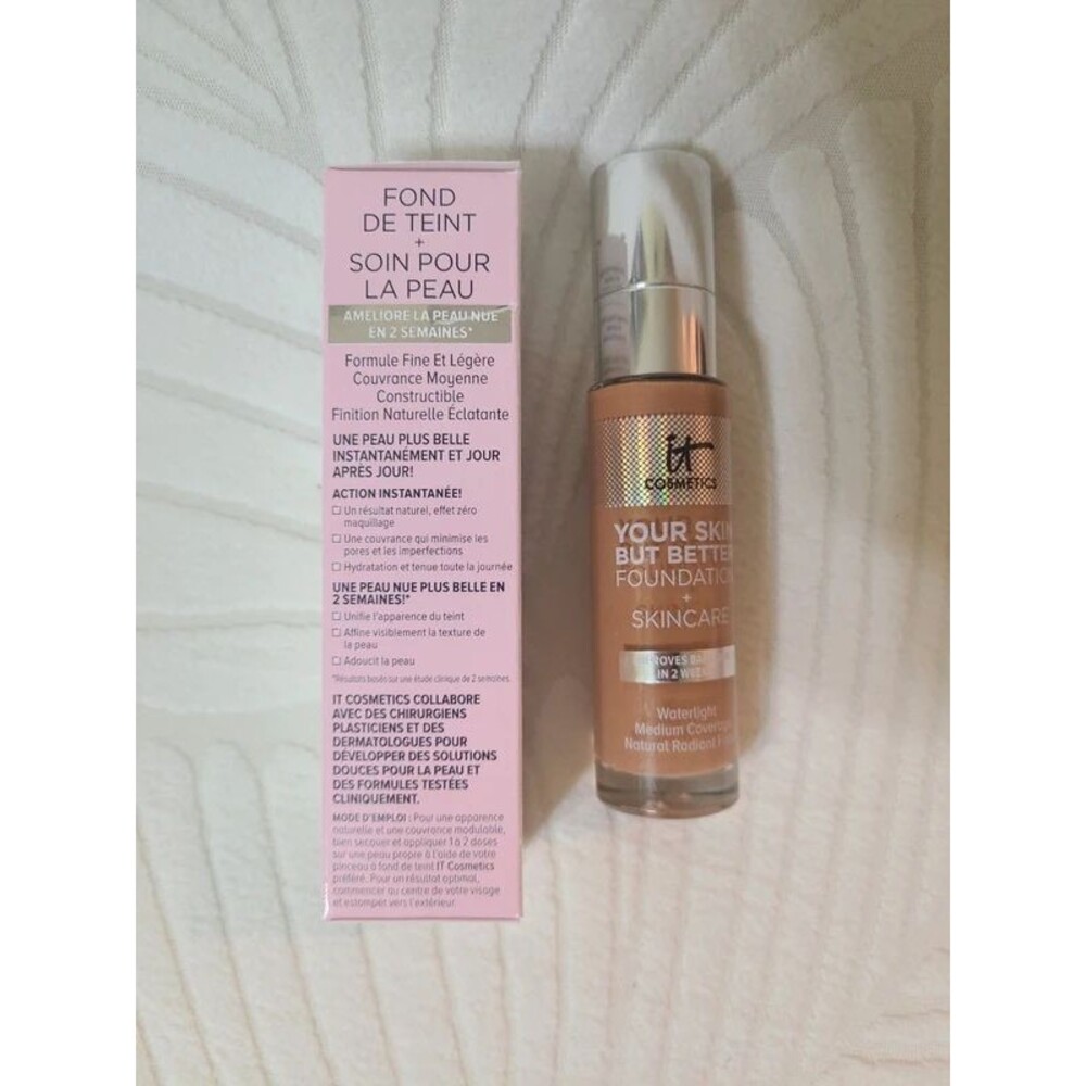 New IT Cosmetics Your Skin But Better Foundation "Medium Tan 44" NEW! 1 oz.. - Picture 5 of 7